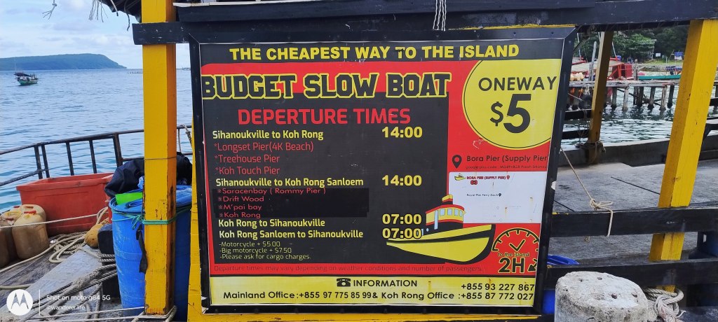 Sihanoukville Koh Rong Boat, Cambodia