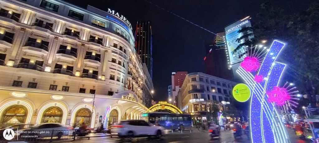 Walking street, central post office, Ho chi minh city, saigon, vietnam