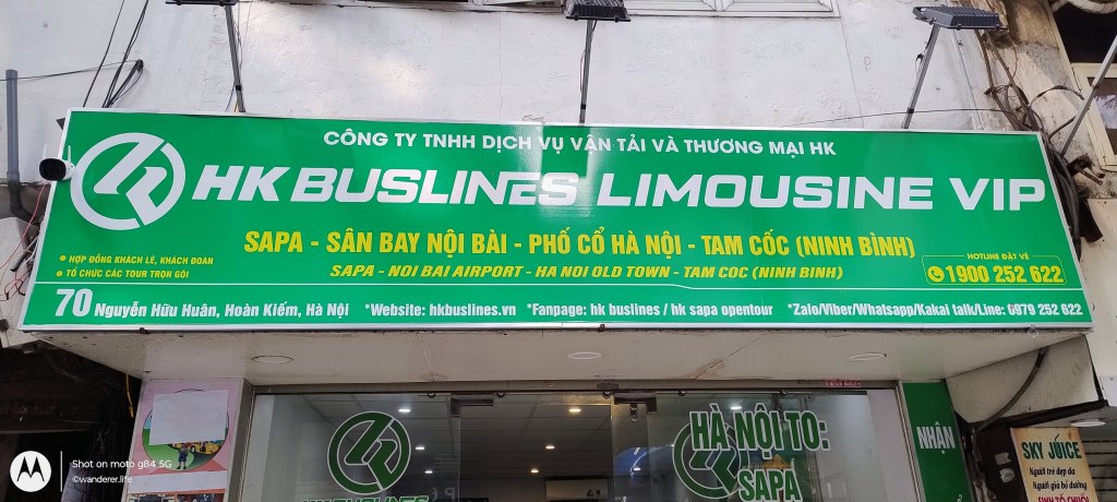 HK Buslines sapa hanoi vietnam