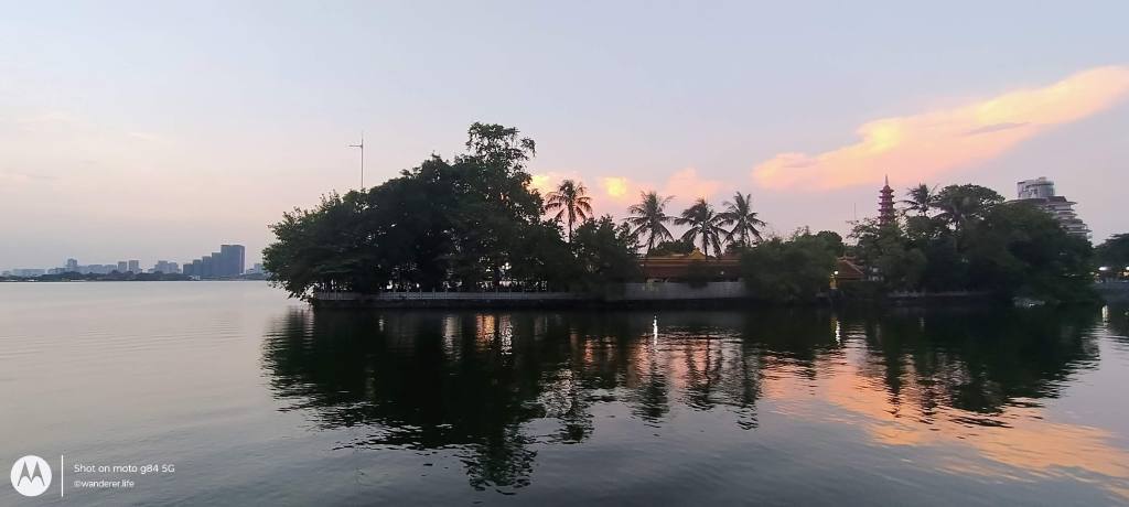 west lake, hanoi, vietnam tran quoc pagoda
